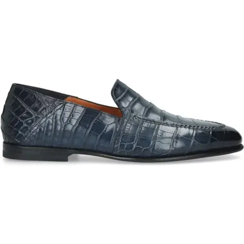 Classic Leather Loafers , male, Sizes: 7 UK, 10 UK - Santoni - Modalova