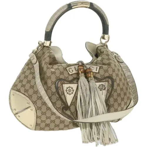 Pre-owned Handbags, female, , Size: ONE SIZE Pre-owned Canvas gucci-bags - Gucci Vintage - Modalova