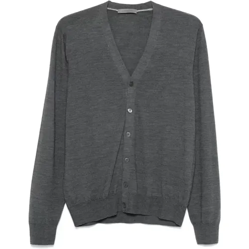 Grauer Sweatshirt Luxusstil - Corneliani - Modalova