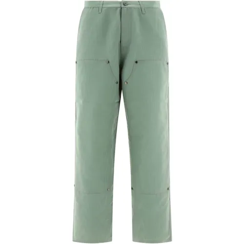 Straight Trousers, male, , Size: W36 Double Knee Trousers Aw23 - Brain Dead - Modalova