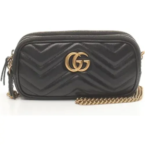 Pre-owned Cross Body Bags, female, , Size: ONE SIZE Pre-owned Leather crossbody-bags - Gucci Vintage - Modalova