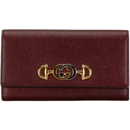 Pre-owned Wallets, female, , Size: ONE SIZE Pre-owned Leather wallets - Gucci Vintage - Modalova