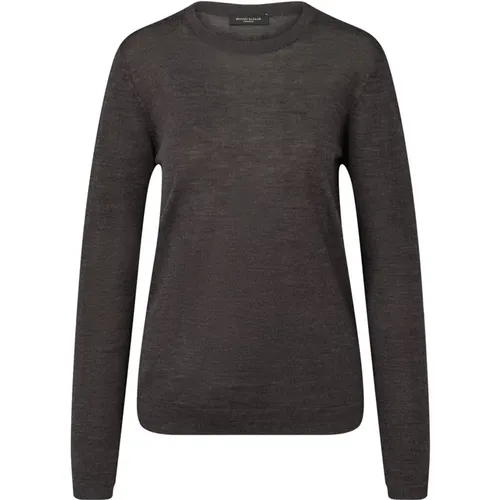 Delicioso Rundhals Strickpullover , Damen, Größe: L - Bruuns Bazaar - Modalova