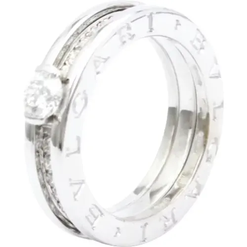 Pre-owned Jewellery, female, , Size: ONE SIZE Pre-owned White Gold rings - Bvlgari Vintage - Modalova