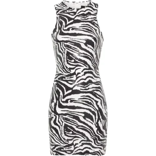 Zebra Print Sequin Dress , female, Sizes: XS, S, M - Rotate Birger Christensen - Modalova