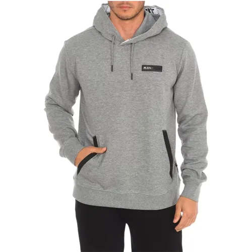 Kapuzenpullover mit Markendruck , Herren, Größe: M - Plein Sport - Modalova