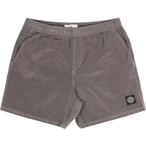 Kompass Logo Badehose 'Dove Grey' , Herren, Größe: S - Stone Island - Modalova