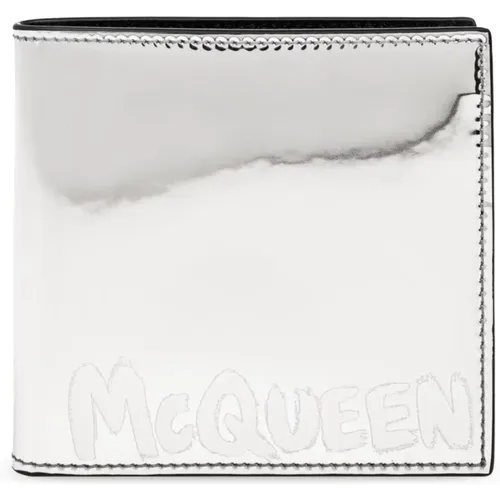 Geldbörse mit Logo , Herren, Größe: ONE Size - alexander mcqueen - Modalova