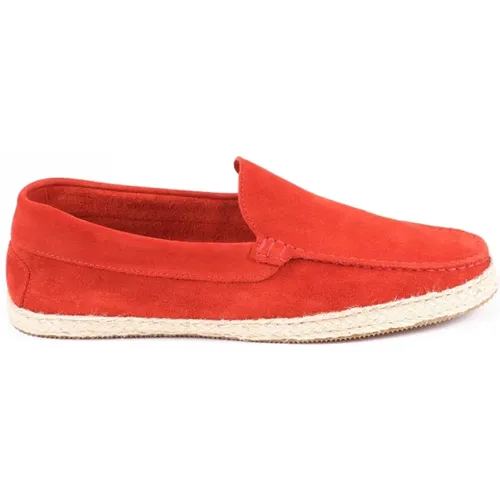 Handgefertigte Wildleder Espadrilles Ortholite Einlegesohle , Herren, Größe: 44 EU - Testoni - Modalova