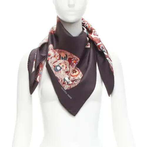 Pre-owned Silk scarves , female, Sizes: ONE SIZE - Hermès Vintage - Modalova