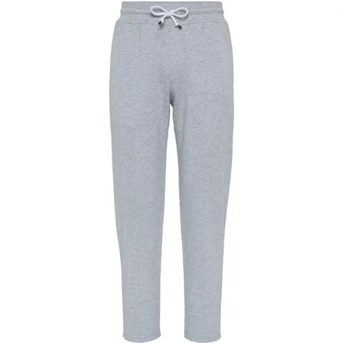 Grey Trousers, Stylish Model , male, Sizes: XL - BRUNELLO CUCINELLI - Modalova