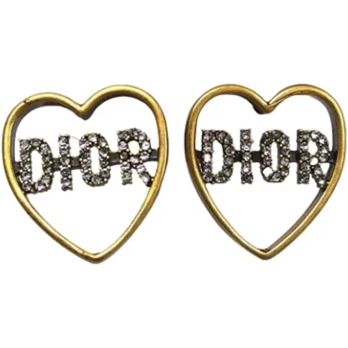 Pre-owned Jewellery, female, , Size: ONE SIZE Pre-owned Metal earrings - Dior Vintage - Modalova