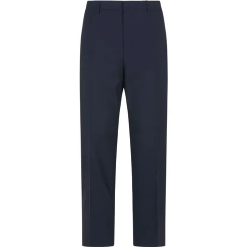 Chinos, male, , Size: W40 Straight Fit Trousers - Ami Paris - Modalova