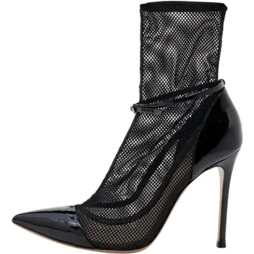 Pre-owned Boots, female, , Size: 6 1/2 US Pre-owned Mesh boots - Gianvito Rossi Pre-owned - Modalova