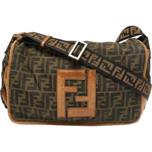 Pre-owned Cross Body Bags, female, , Size: ONE SIZE Pre-owned Canvas fendi-bags - Fendi Vintage - Modalova