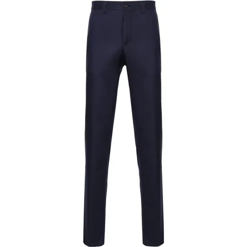 Wool Silk Pants Side Back Pockets , male, Sizes: 3XL - Corneliani - Modalova