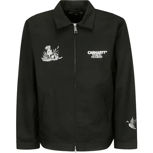 Embroidered Zip Jacket , male, Sizes: L, M, S - Carhartt WIP - Modalova