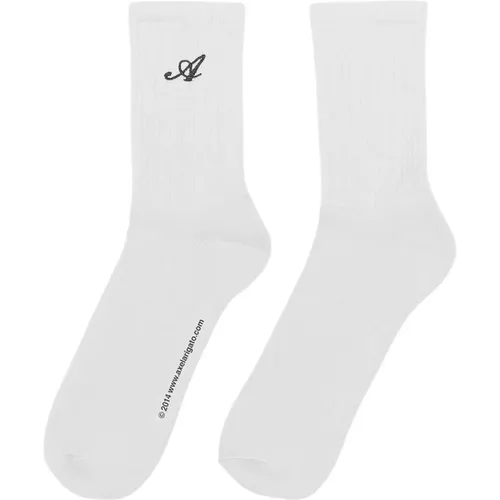 Signatur Socken , unisex, Größe: S - Axel Arigato - Modalova