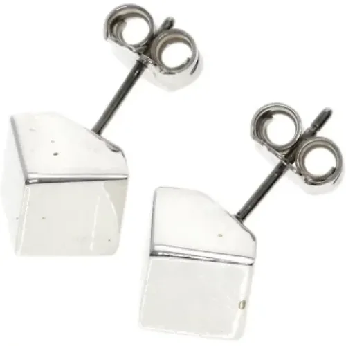 Pre-owned Jewellery, female, , Size: ONE SIZE Pre-owned Silver earrings - Tiffany & Co. Pre-owned - Modalova