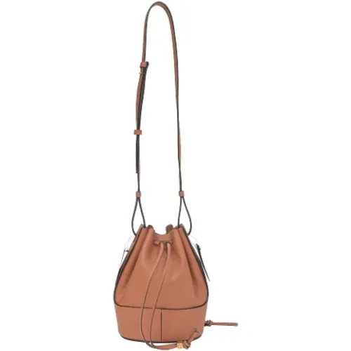 Pre-owned Bucket Bags, female, , Size: ONE SIZE Pre-owned Leather shoulder-bags - Loewe Pre-owned - Modalova