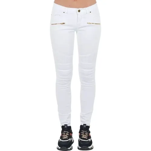 Chic Biker Stretch Denim Jeans - Frankie Morello - Modalova