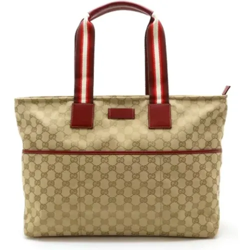 Pre-owned Tote Bags, female, , Size: ONE SIZE Pre-owned Canvas totes - Gucci Vintage - Modalova