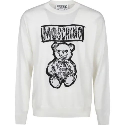 Sweatshirts, male, , Size: M Cute Teddy Bear Sweater - Moschino - Modalova