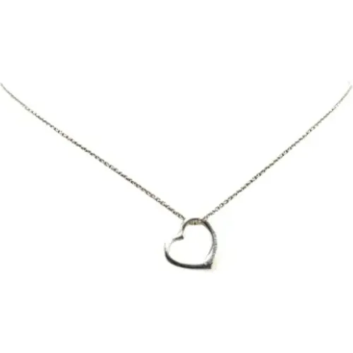 Pre-owned Jewellery, female, , Size: ONE SIZE Pre-owned Silver necklaces - Tiffany & Co. Pre-owned - Modalova