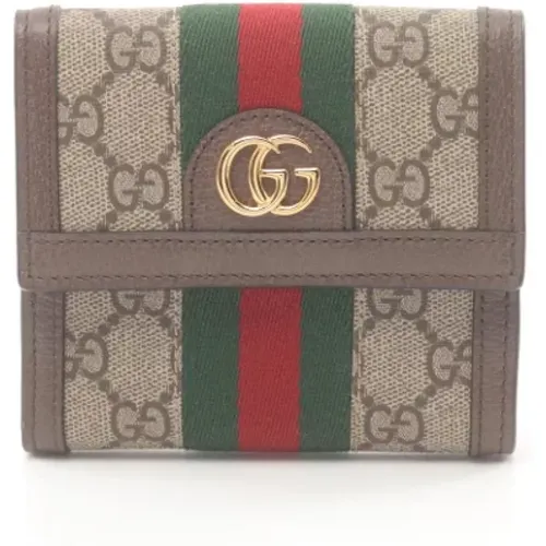 Pre-owned Coated canvas wallets , female, Sizes: ONE SIZE - Gucci Vintage - Modalova