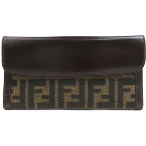 Pre-owned Canvas wallets , female, Sizes: ONE SIZE - Fendi Vintage - Modalova