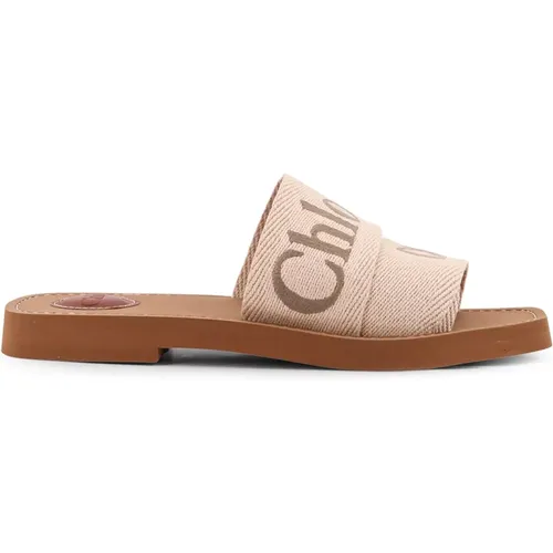 Sliders, female, , Size: 11 US Woody Sandals - Chloé - Modalova