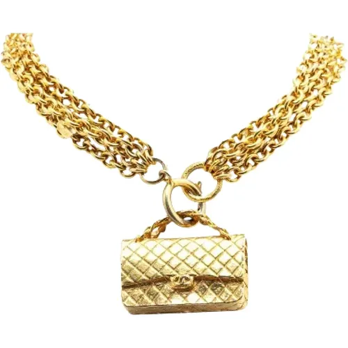 Pre-owned Jewellery, female, , Size: ONE SIZE Pre-owned Metal necklaces - Chanel Vintage - Modalova