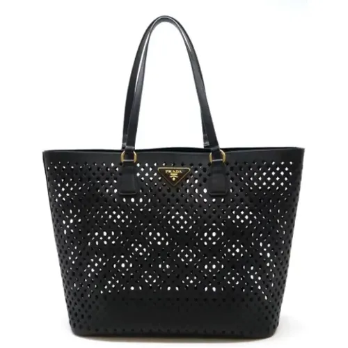 Pre-owned Tote Bags, female, , Size: ONE SIZE Pre-owned Leather totes - Prada Vintage - Modalova