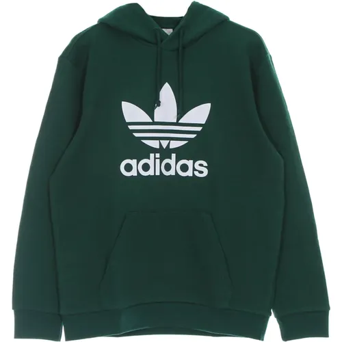 Hoodies, male, , Size: XS Hooded Sweatshirt with Kangaroo Pocket - Adidas - Modalova