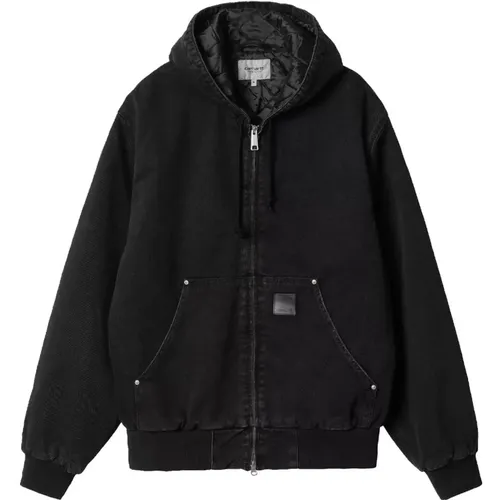 Zip-throughs, male, , Size: XL Rivet Maitland Denim Jacket - Carhartt WIP - Modalova