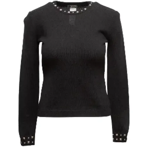 Pre-owned Knitwear & Sweatshirts, female, , Size: XS Pre-owned Wool tops - Versace Pre-owned - Modalova