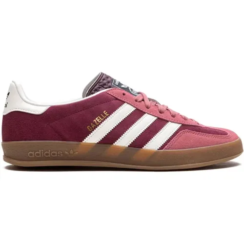 Sneakers, male, , Size: 10 US Bordeaux and Pink Suede Sneakers - Adidas - Modalova