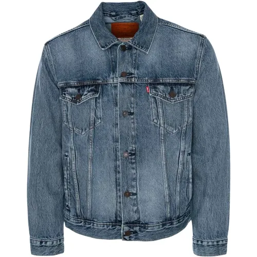 Levi's, Denim Trucker Jacket , Herren, Größe: L - Levis - Modalova