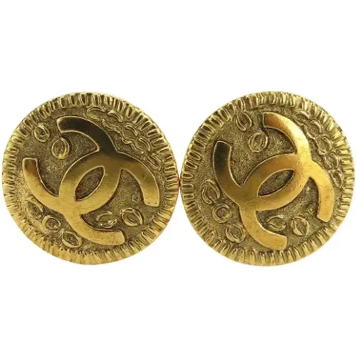 Pre-owned Jewellery, female, , Size: ONE SIZE Pre-owned Metal earrings - Chanel Vintage - Modalova