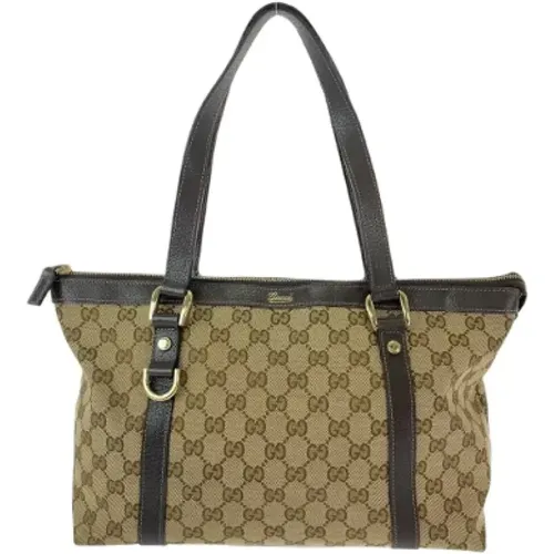 Pre-owned Tote Bags, female, , Size: ONE SIZE Pre-owned Canvas totes - Gucci Vintage - Modalova