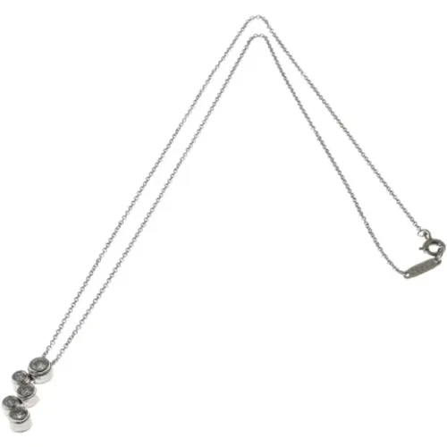 Pre-owned Jewellery, female, , Size: ONE SIZE Pre-owned Platinum necklaces - Tiffany & Co. Pre-owned - Modalova