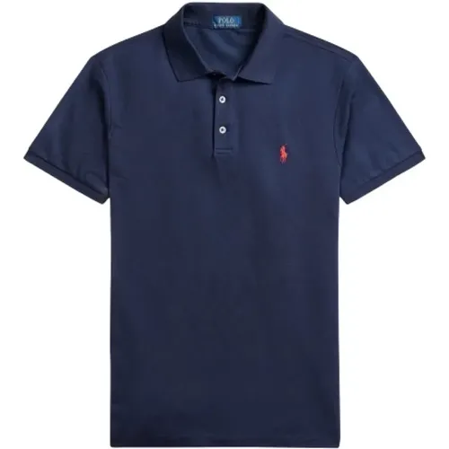 Slim Fit Polo Shirt mit Kurzen Ärmeln , Herren, Größe: S - Polo Ralph Lauren - Modalova