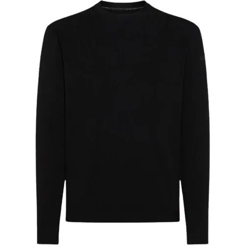 Round-neck Knitwear, male, , Size: L Sweater with Elastic Ribbing - RRD - Modalova