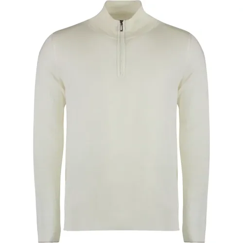 Turtlenecks, male, , Size: XL Ribbed Wool Turtleneck Sweater - Moorer - Modalova