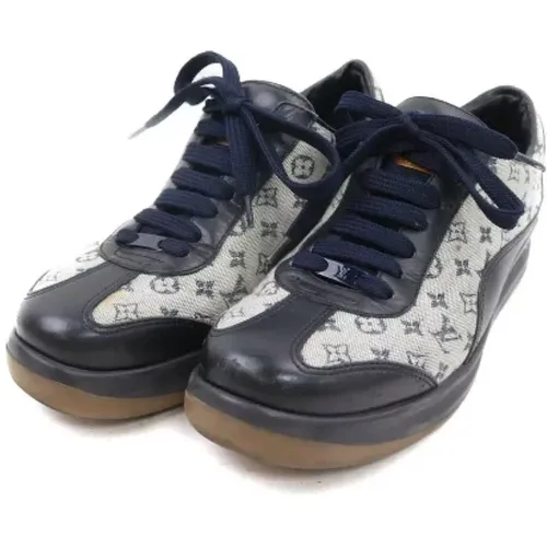 Pre-owned Leather sneakers , female, Sizes: 3 UK - Louis Vuitton Vintage - Modalova