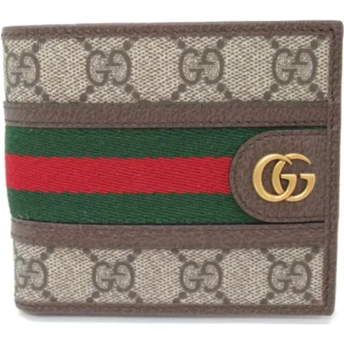 Pre-owned Wallets, unisex, , Size: ONE SIZE Pre-owned Canvas wallets - Gucci Vintage - Modalova