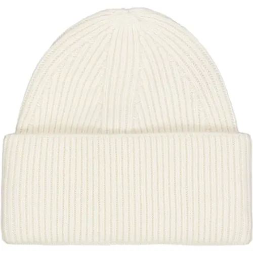 Cashmere Ribbed Beanie Hat , unisex, Sizes: ONE SIZE - Laneus - Modalova