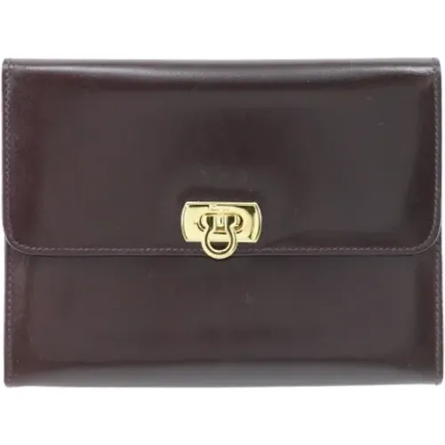 Pre-owned Clutches, female, , Size: ONE SIZE Pre-owned Leather clutches - Salvatore Ferragamo Pre-owned - Modalova