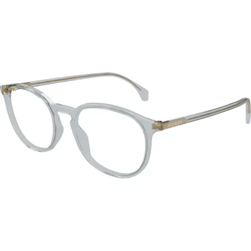 Glasses, unisex, , Size: ONE SIZE Crystal light blue round frame - Gucci - Modalova