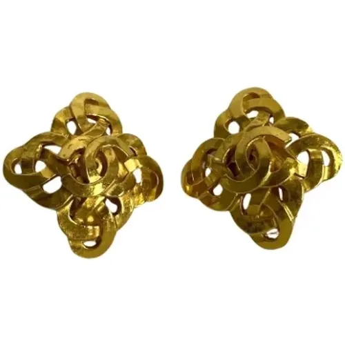 Pre-owned Jewellery, female, , Size: ONE SIZE Pre-owned Metal earrings - Chanel Vintage - Modalova